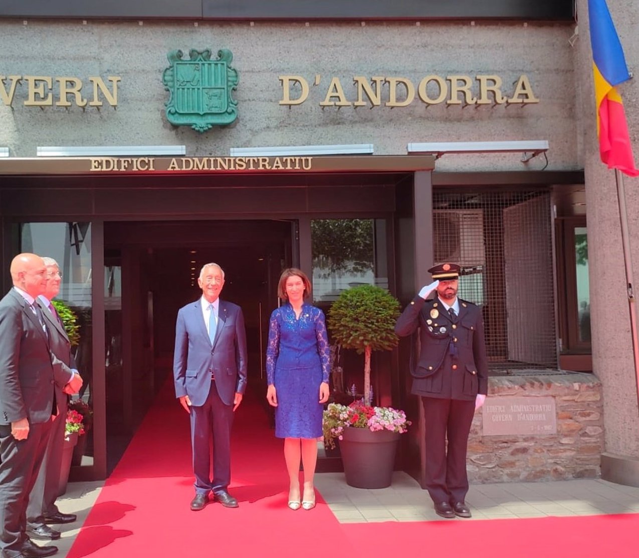 El president Rabelo de Sousa amb la ministra Ubach