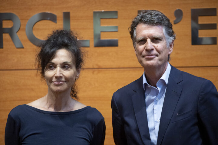 Rosa Cañadas i Jaume Guardiola, aquest dimecres al Cercle d'Economia (Foto: Albert Salamé)