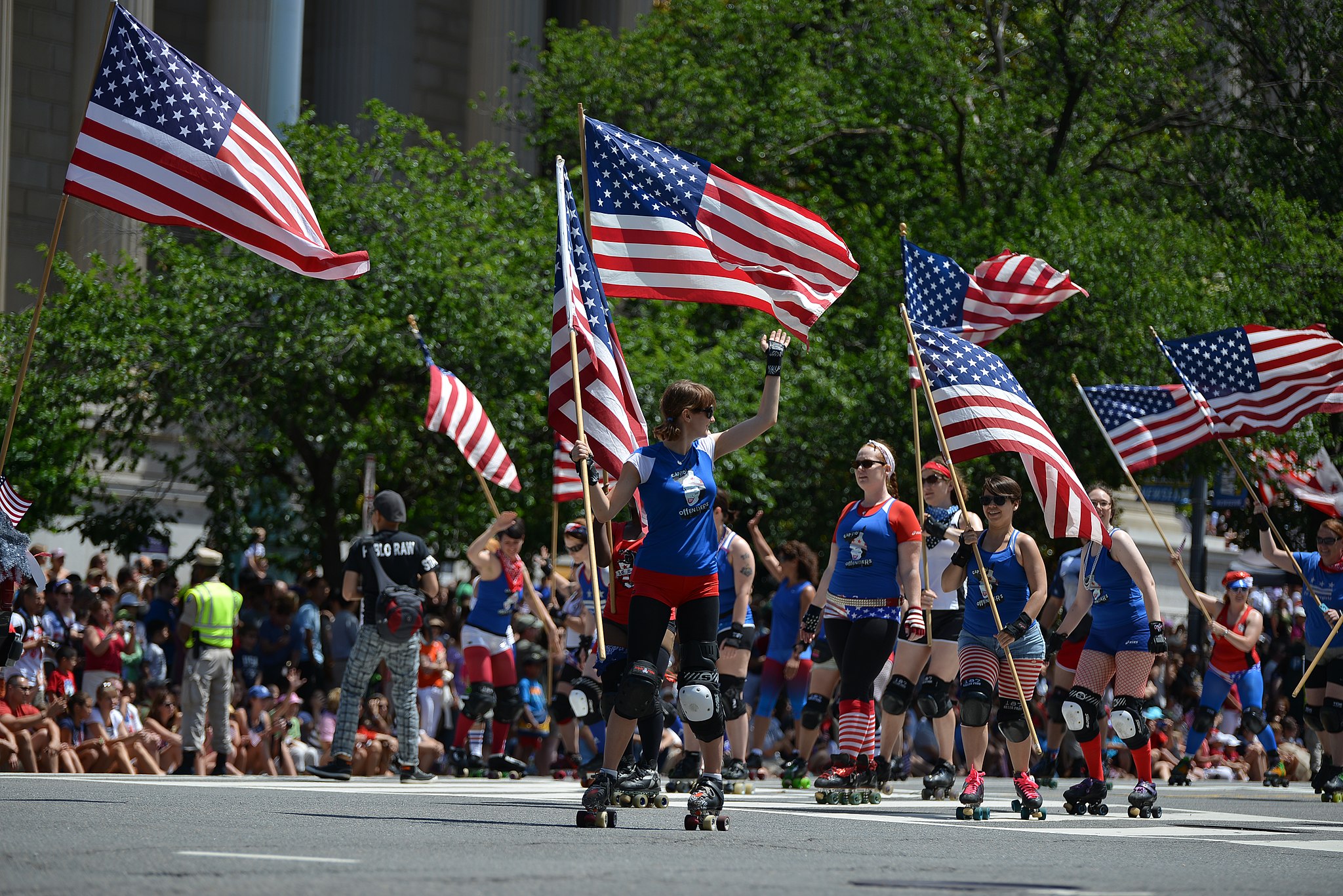 Desfilada del 4 de juliol en una ciutat nord-americana. Fotografia: Wikimedia Commons.