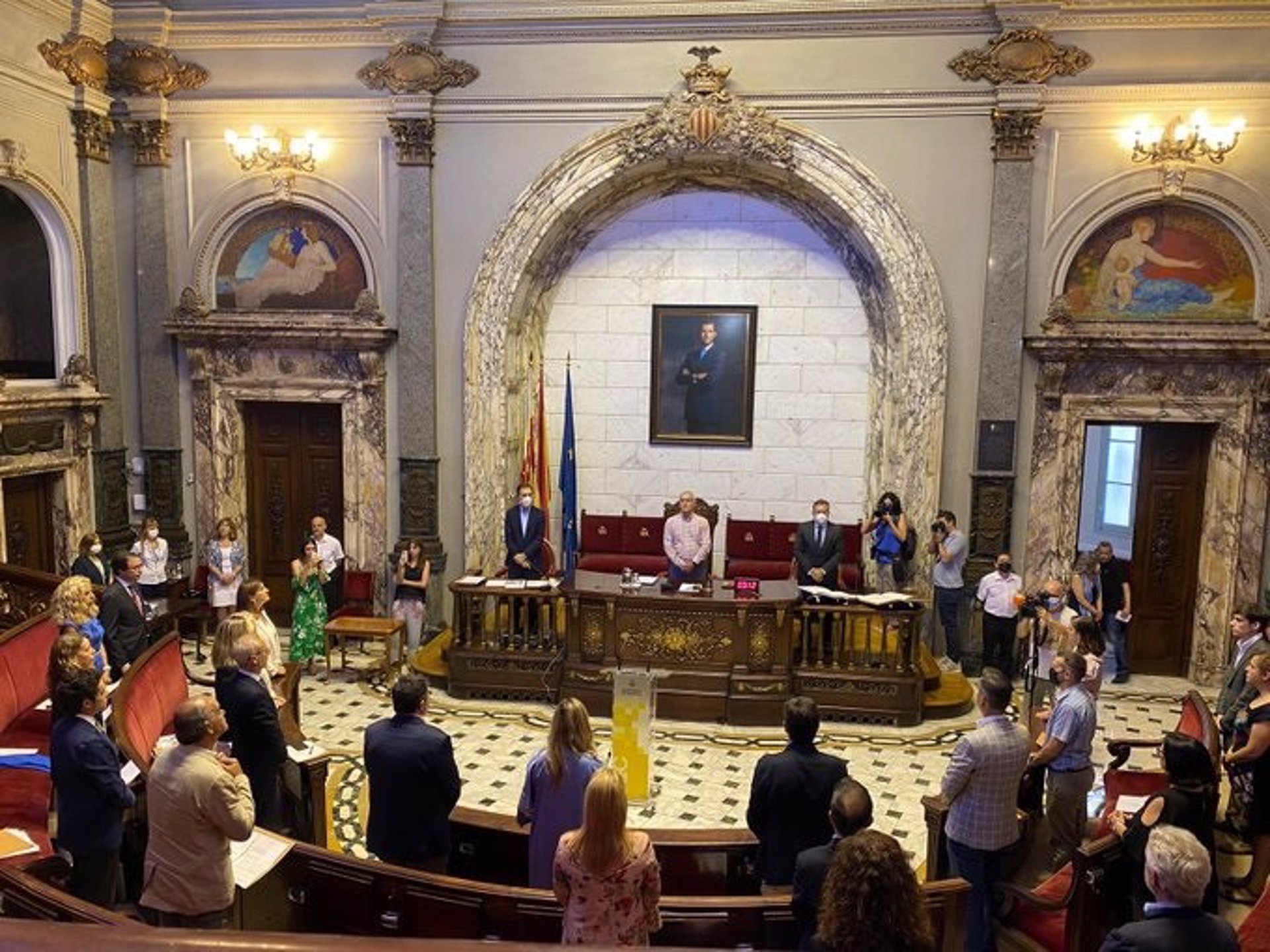 Imatge de l'inici del ple (Foto: Ajuntament de València)