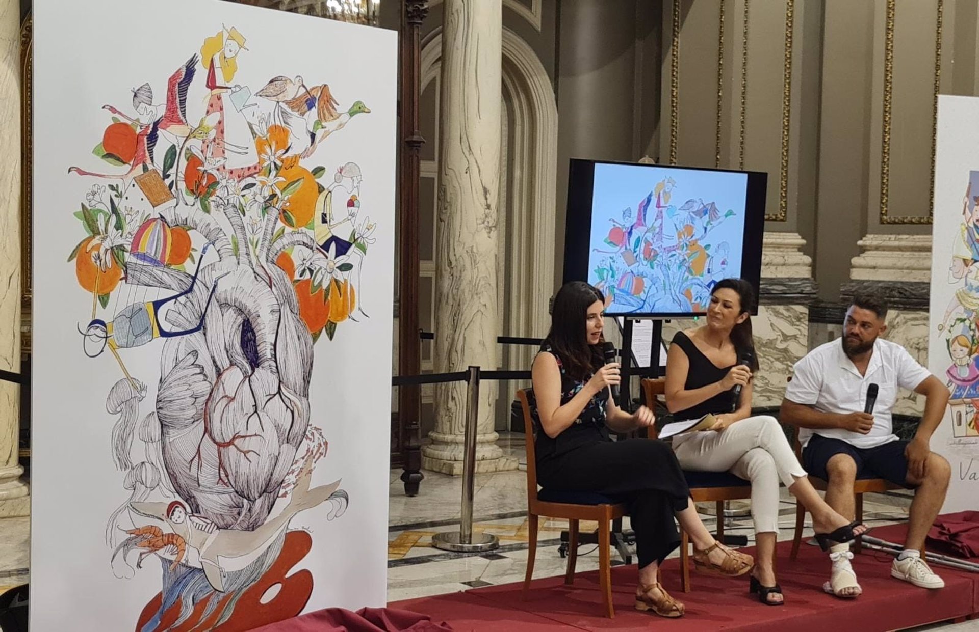 Presentació de l'esbós de la falla gran municipal de l'any 2023 (Fotografia: ajuntament de València)