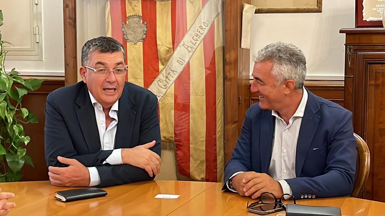 Morera i Conoci durant la trobada (fotografia: @cortsval)