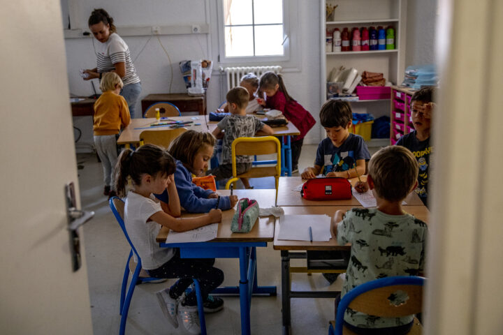 Imatge d'arxiu d'una escola de la Bressola (fotografia: Albert Salamé).