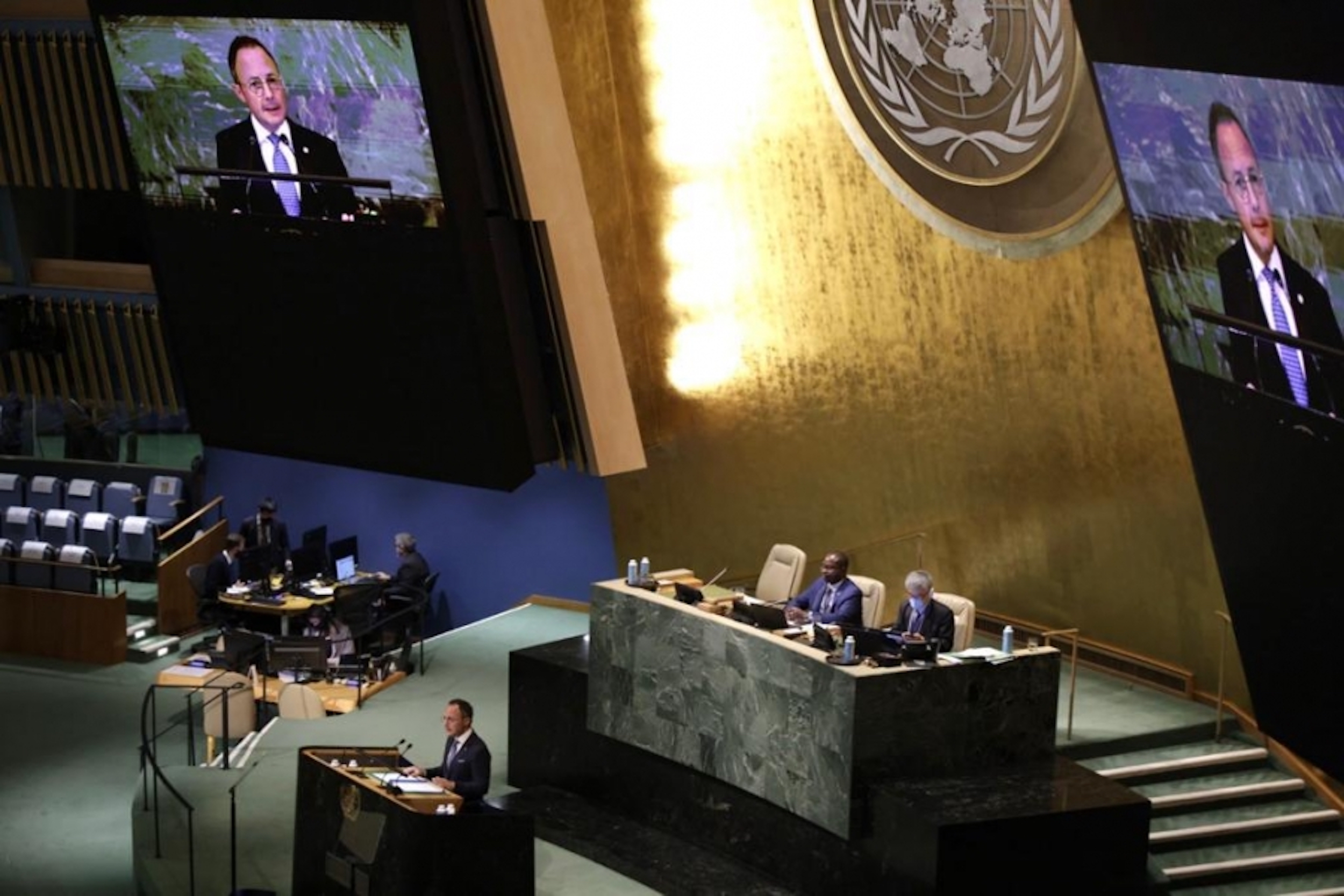 El cap del govern d'Andorra en un moment de la intervenció (fotografia: govern d'Andorra)