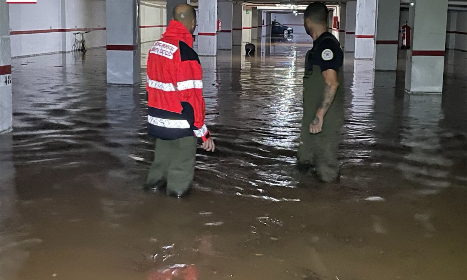 Actuació dels bombers a Opesa (fotografia: Bombers Diputació Castelló).