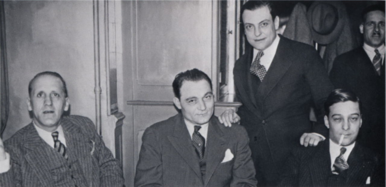 Simon Sabiani, amb els seus sicaris Carbone i Spirito.