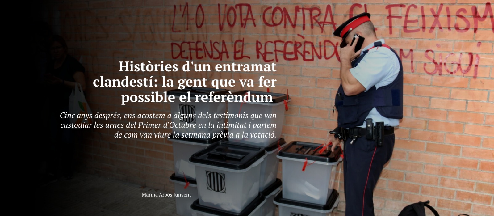 Històries d'un entramat clandestí: la gent que va fer possible el referèndum 