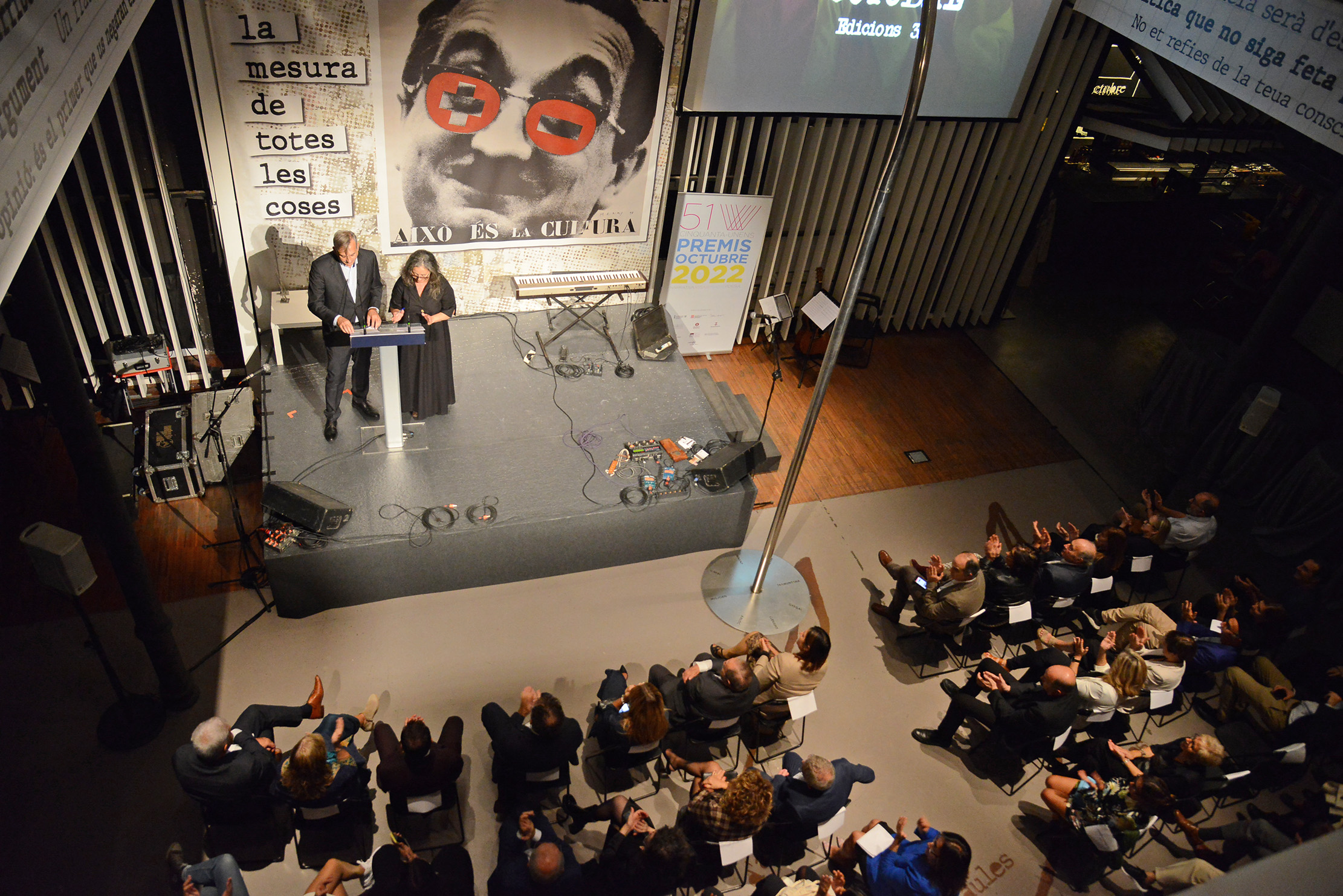 Gala de lliurament dels premis Octubre, l'any 2022.