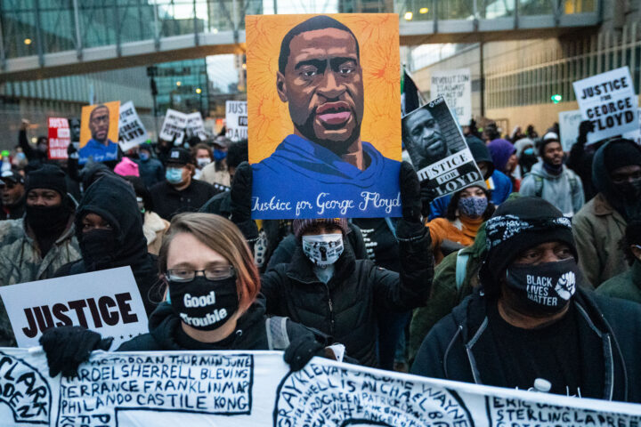 Manifestació del moviment Black Lives Matter en protesta per l'assassinat de George Floyd.