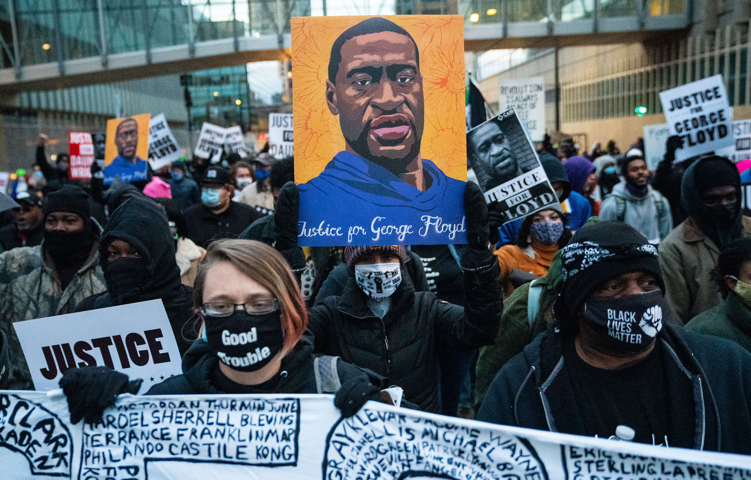 Manifestació del moviment Black Lives Matter en protesta per l'assassinat de George Floyd.