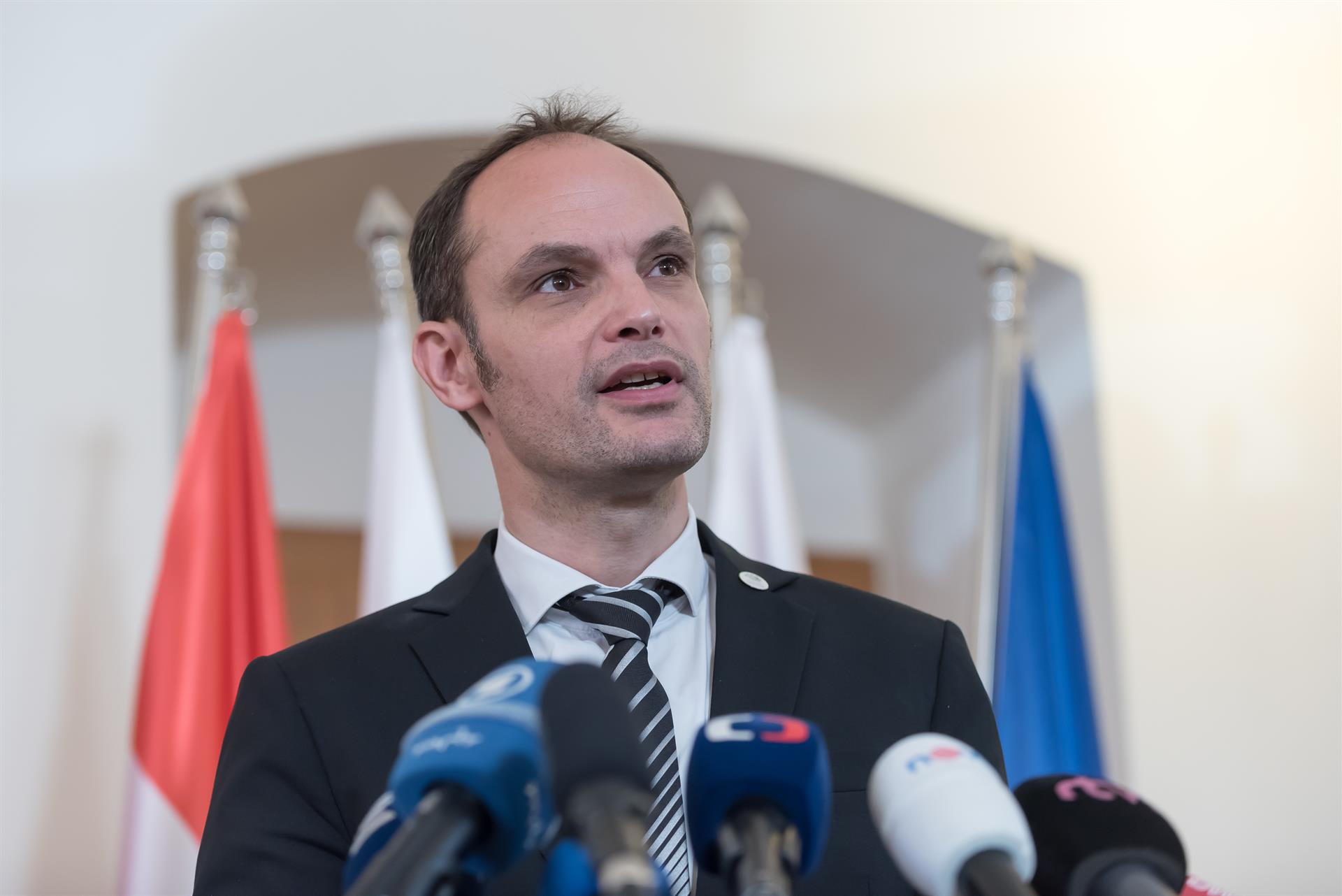 Anze Logar. (Fotografia de Tomas Tkacik/SOPA Images)