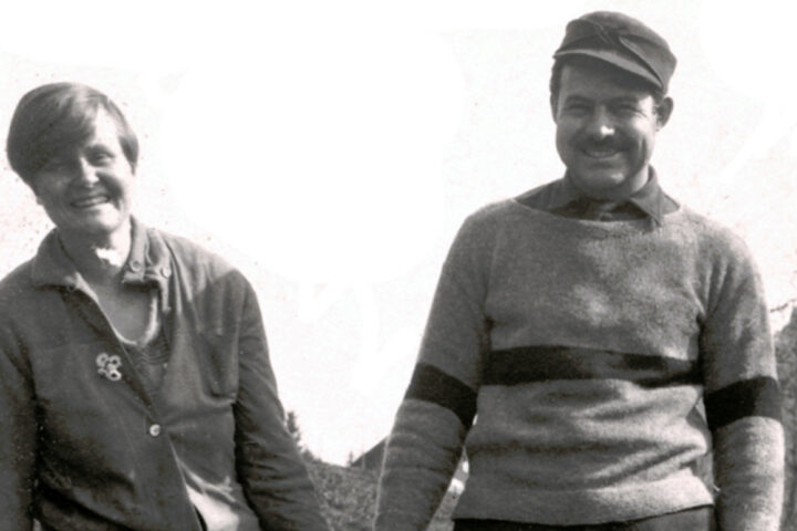 Hemingway amb la seva primera dona, Hadley