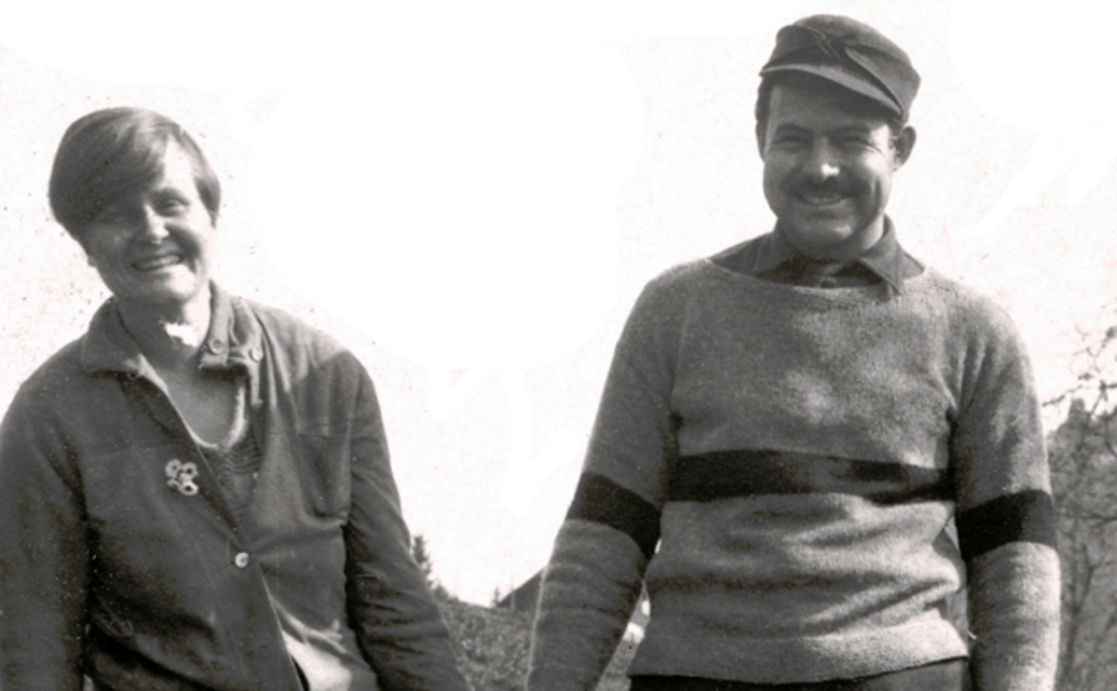 Hemingway amb la seva primera dona, Hadley