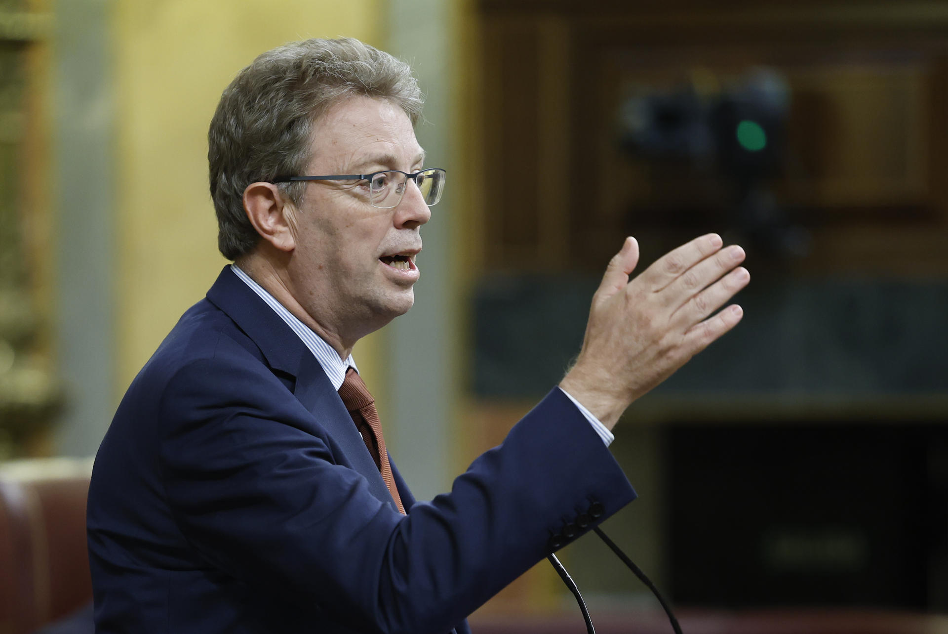 Ferran Bel durant el debat del pressupost (fotografia: Chema Moya).