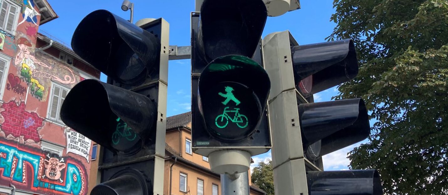Ampelmännchen a Tübingen.