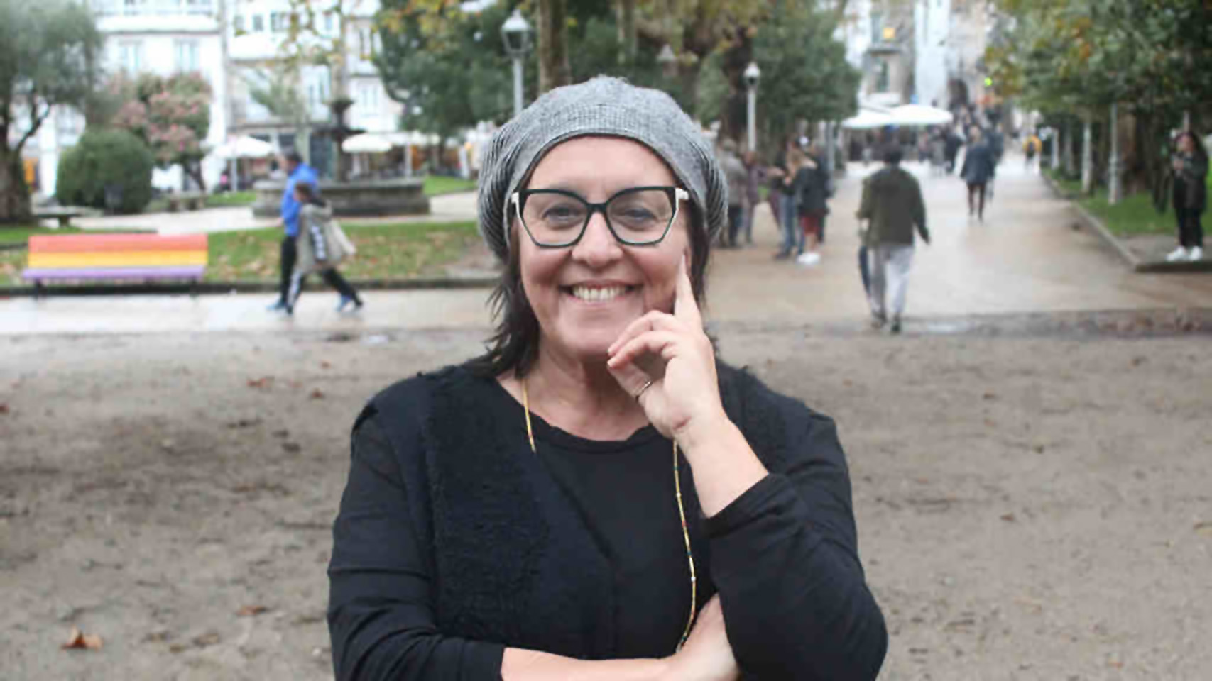 La cantant Uxía, una de les portaveus de la Plataforma Nunca Máis (fotografia: Riobó Prada / Nós Diario).