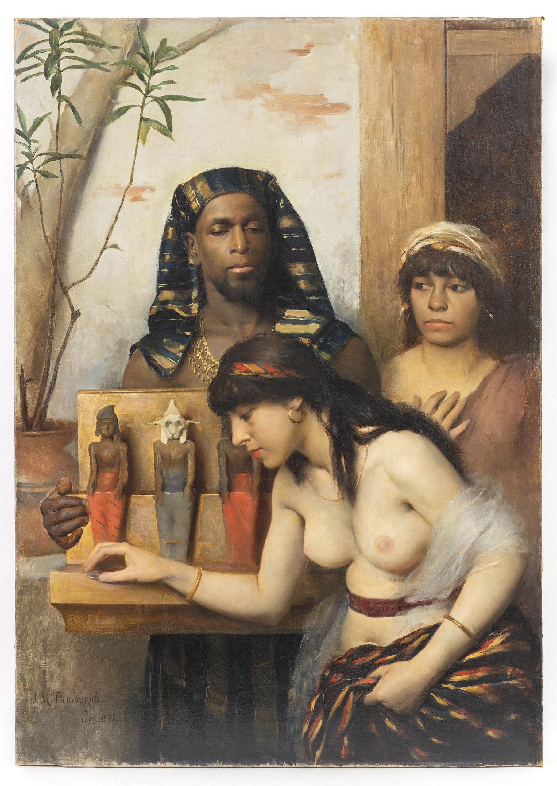 Escena egípcia ('Pastophorus'), de J.M. Tamburini, 1881 (fotografia: VINSEUM, Museu de les Cultures del Vi / Enric Gràcia).