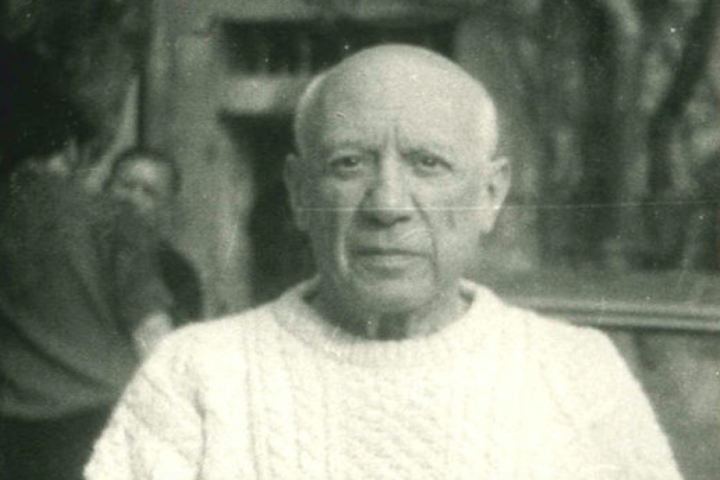Picasso fotografiat per Palau i Fabre.