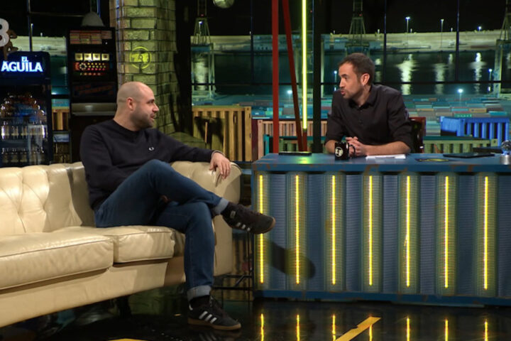 Manel Vidal i Joel Díaz, en un programa (fotografia: TV3).