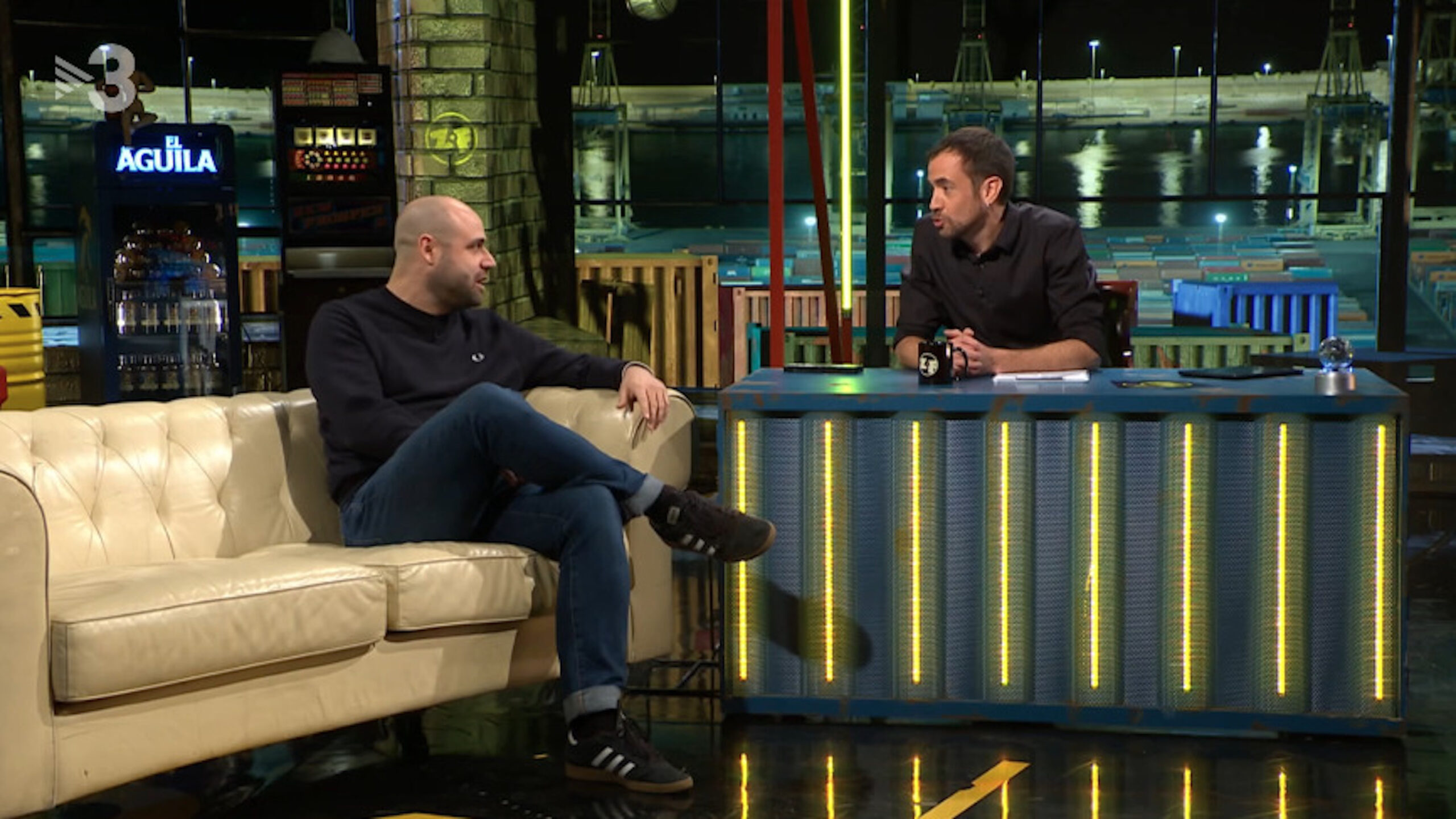 Manel Vidal i Joel Díaz, en un programa (fotografia: TV3).