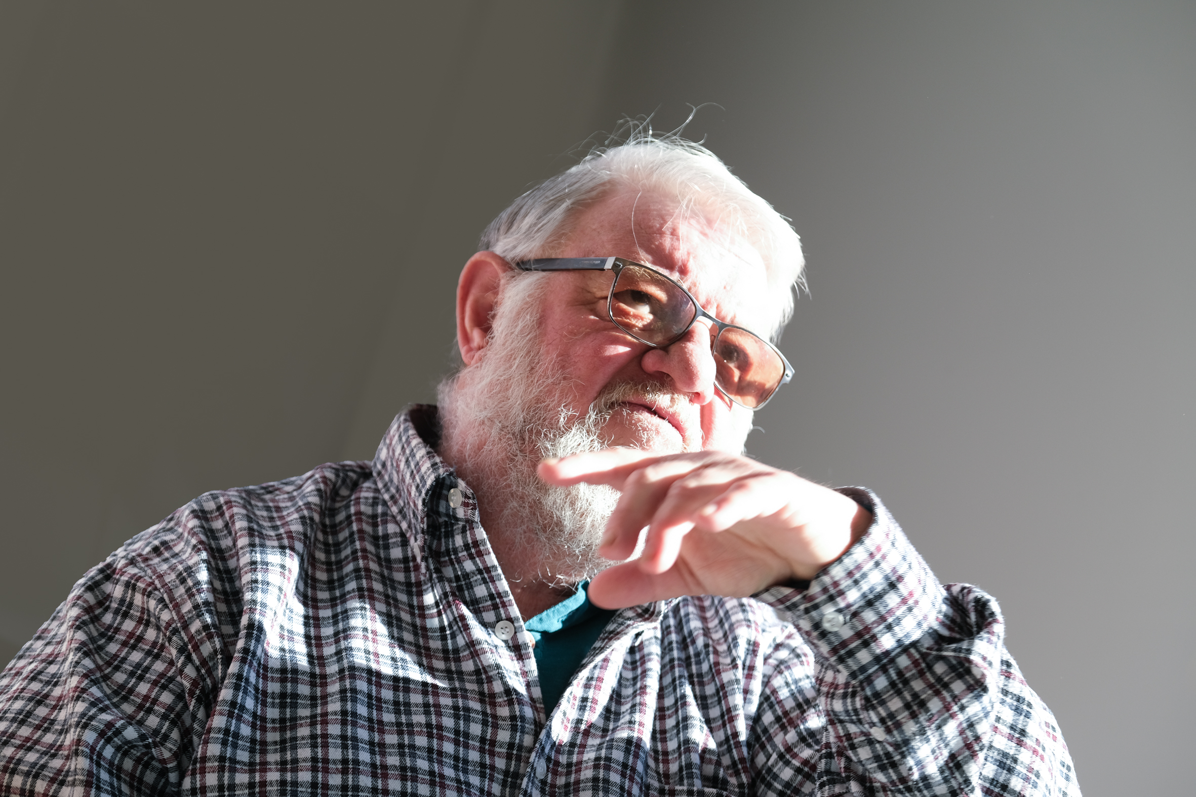 Pep Musté, dilluns a Vic (Fotografia: Adiva Koenigsberg)