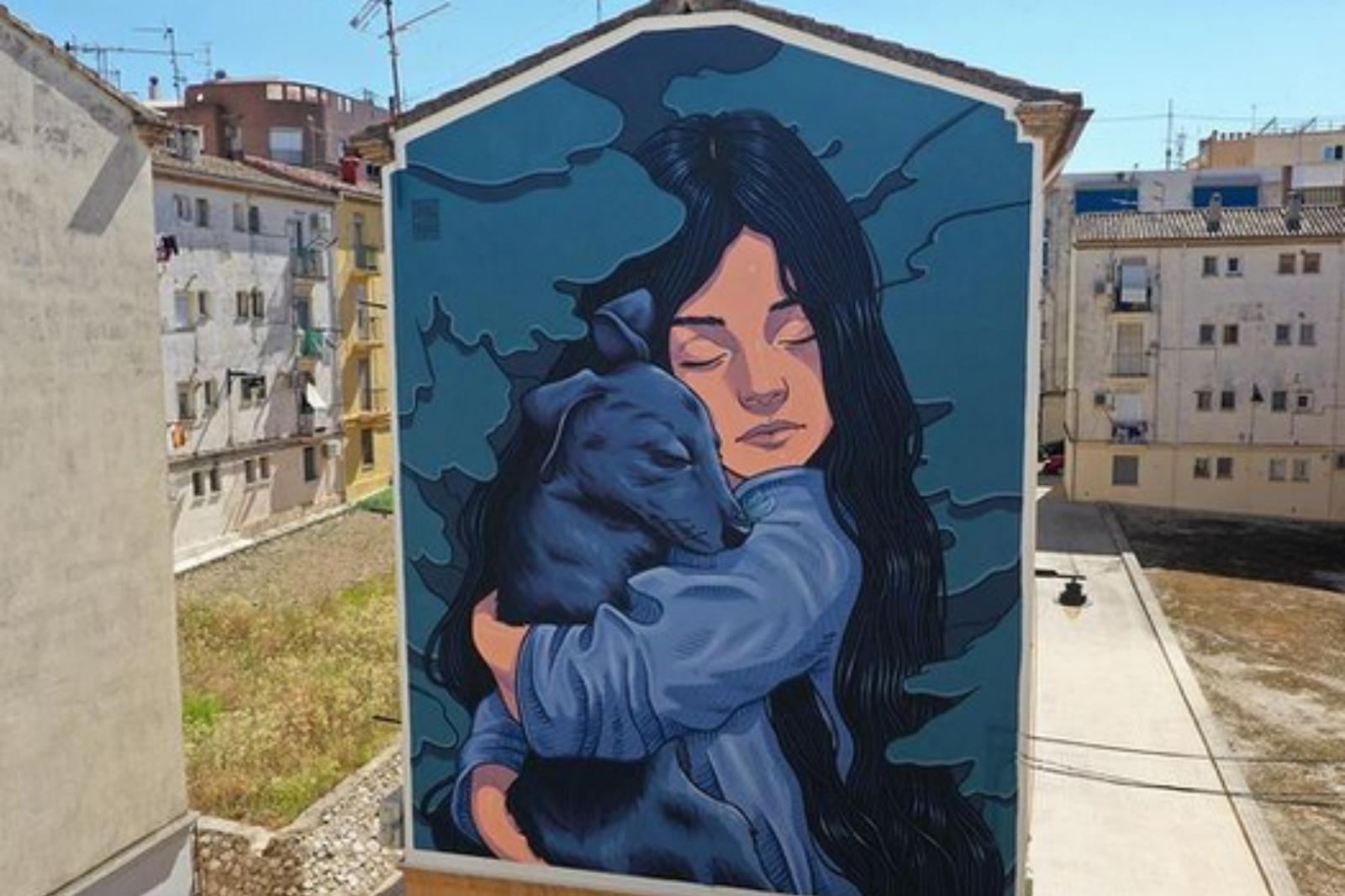 El grafit d'Ontinyent, un dels set seleccionats enguany (fotografia: MurArt).