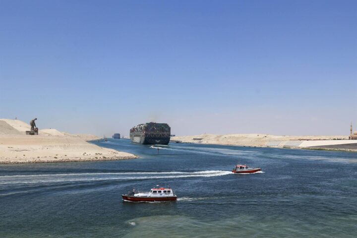 Imatge d'arxiu del canal de Suez