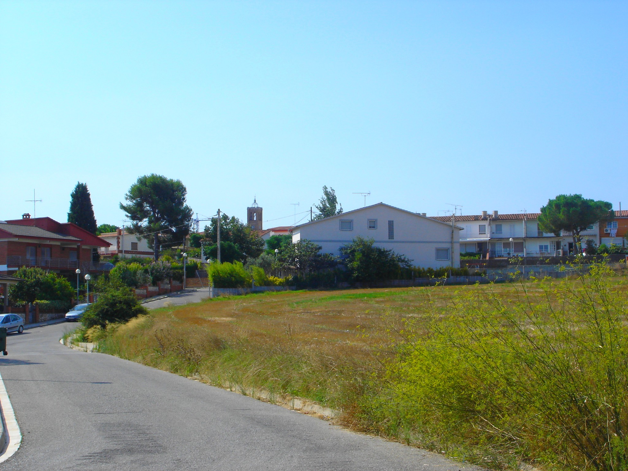 Vista de Masquefa del carrer de Montserrat estant.