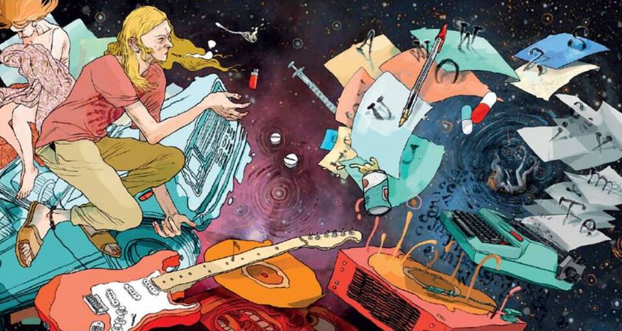 La il·lustració d'Oriol Malet per a la coberta del llibre.