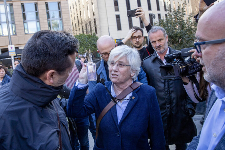 Ponsatí, el dia que va ser detinguda pels Mossos d'Esquadra en el seu retorn a Barcelona
