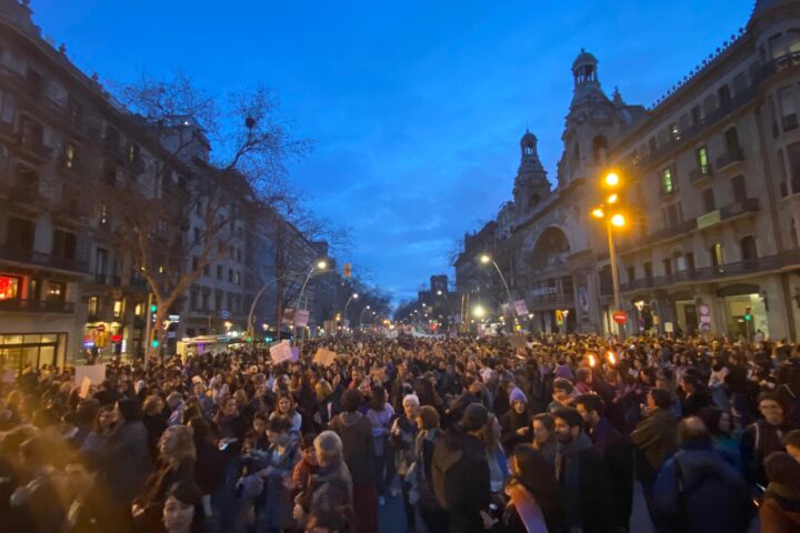 La manifestació de Barcelona (fotografia: Adiva Koenigsberg).