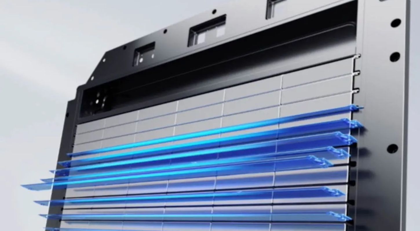 La nova bateria Qilin de CATL assoleix una gran densitat en l’empaquetament (fotografia: CATL).