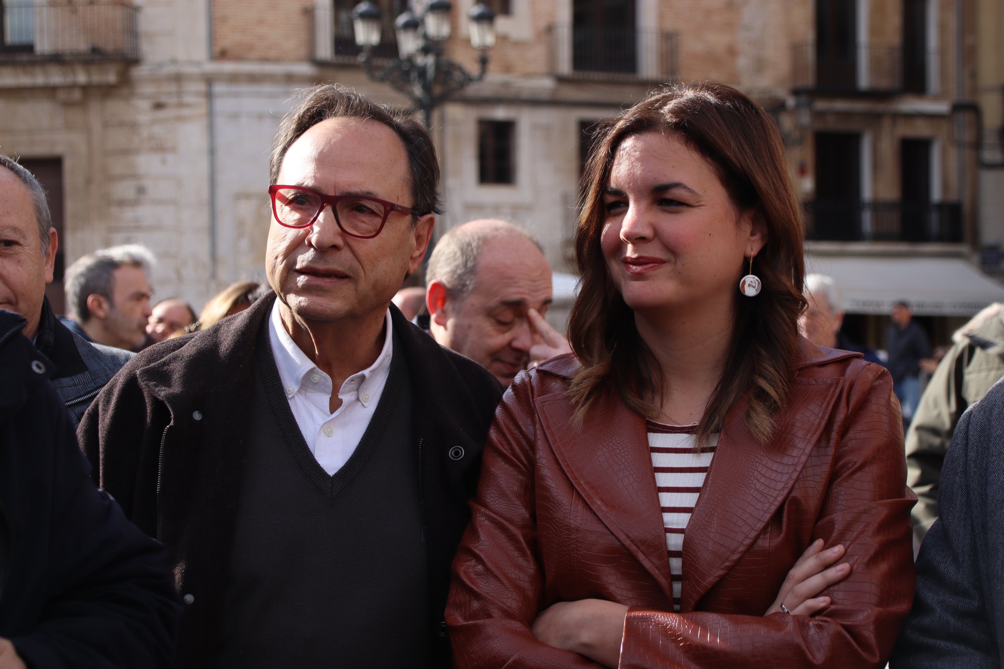 Soler i Gómez el 26 de febrer a València, en l'acte de reivindicació del dret civil valencià