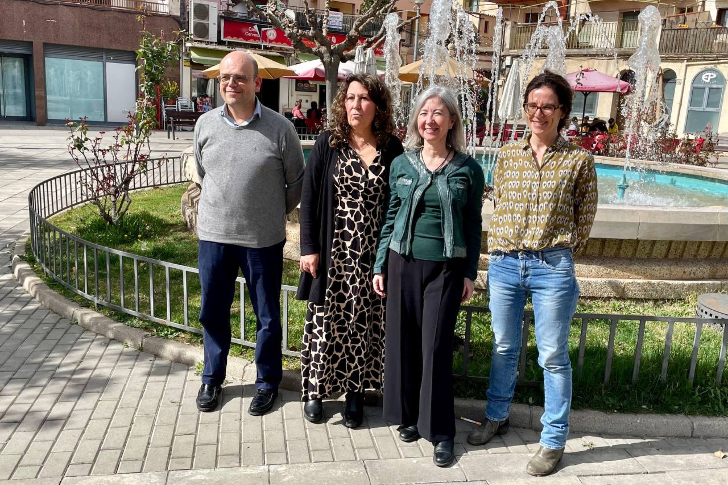 Jordi Domingo (secretari), Núria Marín (vice-presidenta), Dolors Feliu (presidenta) i Ada Ferrer (tresorera) Autor: ANC