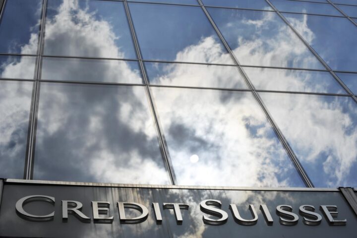 Façana de l'edifici de Credit Suisse (fotografia: dpa).