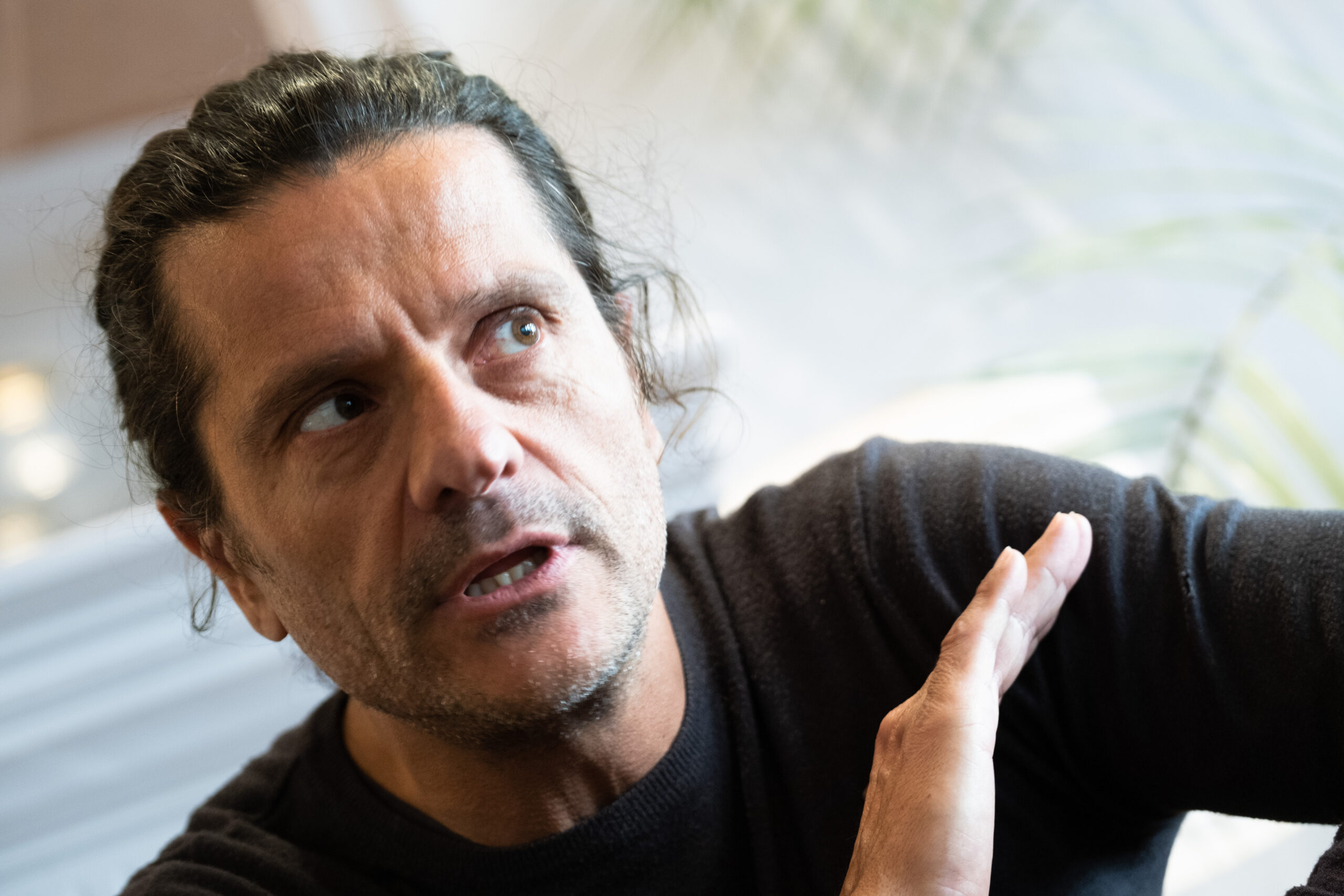 Joel Joan, dimecres al centre de Barcelona (Foto: Adiva Koenigsberg)