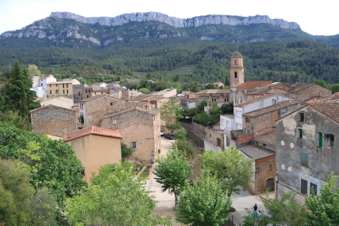 Una imatge del poble de la Torre de Fontaubella, al Priorat.