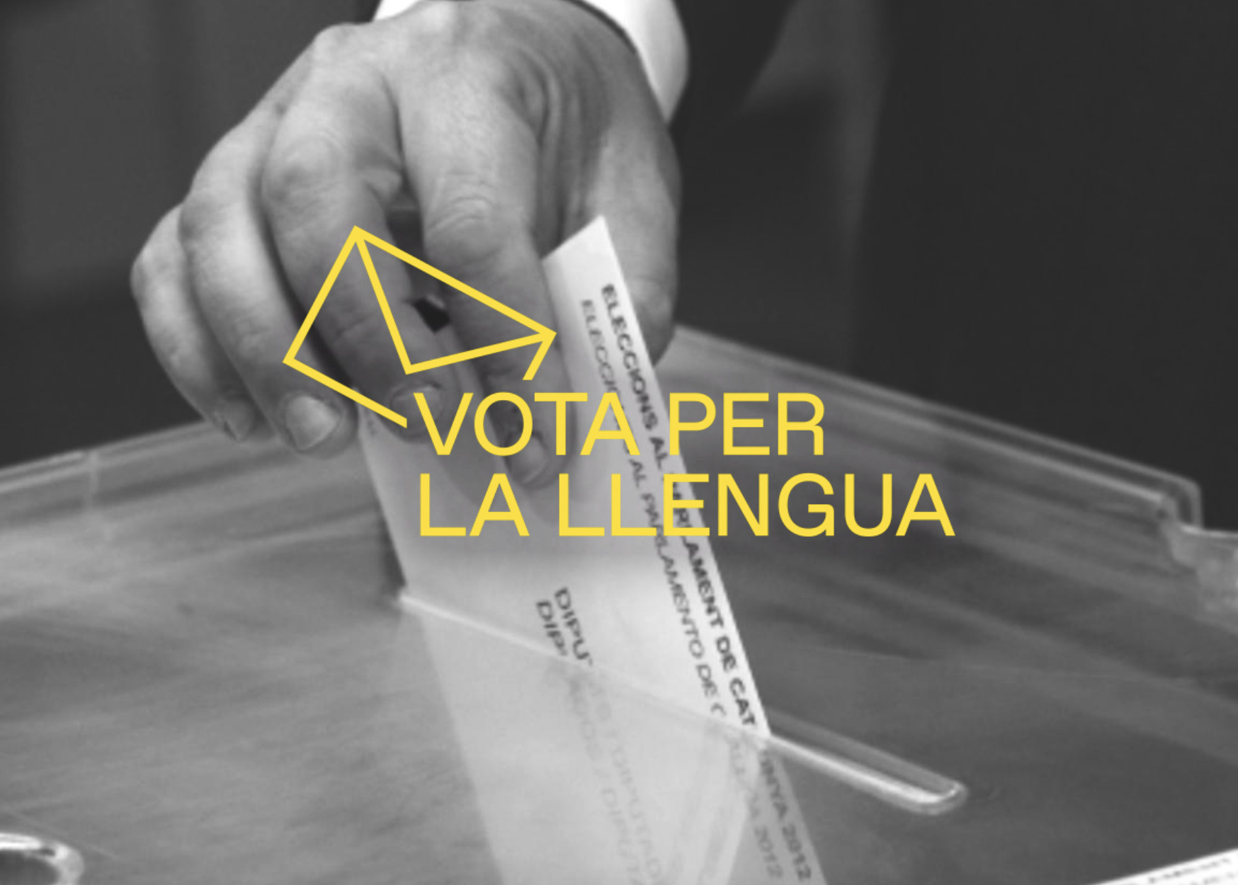 Captura de pantalla de la pàgina web de la Plataforma per la Llengua