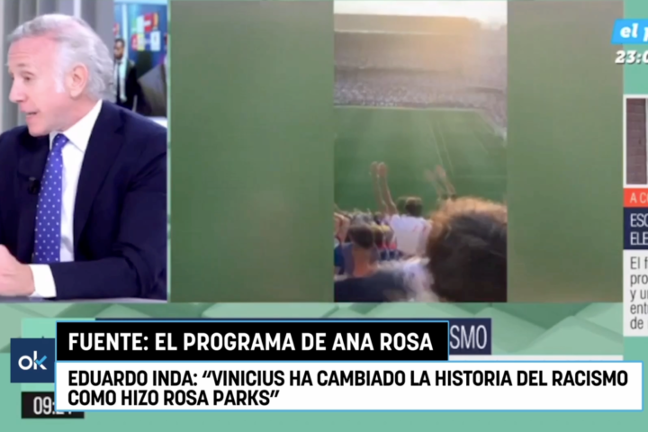 El director d'Okdiario, Eduardo Inda, parla sobre el cas Vinícius a 'El programa de Ana Rosa'.