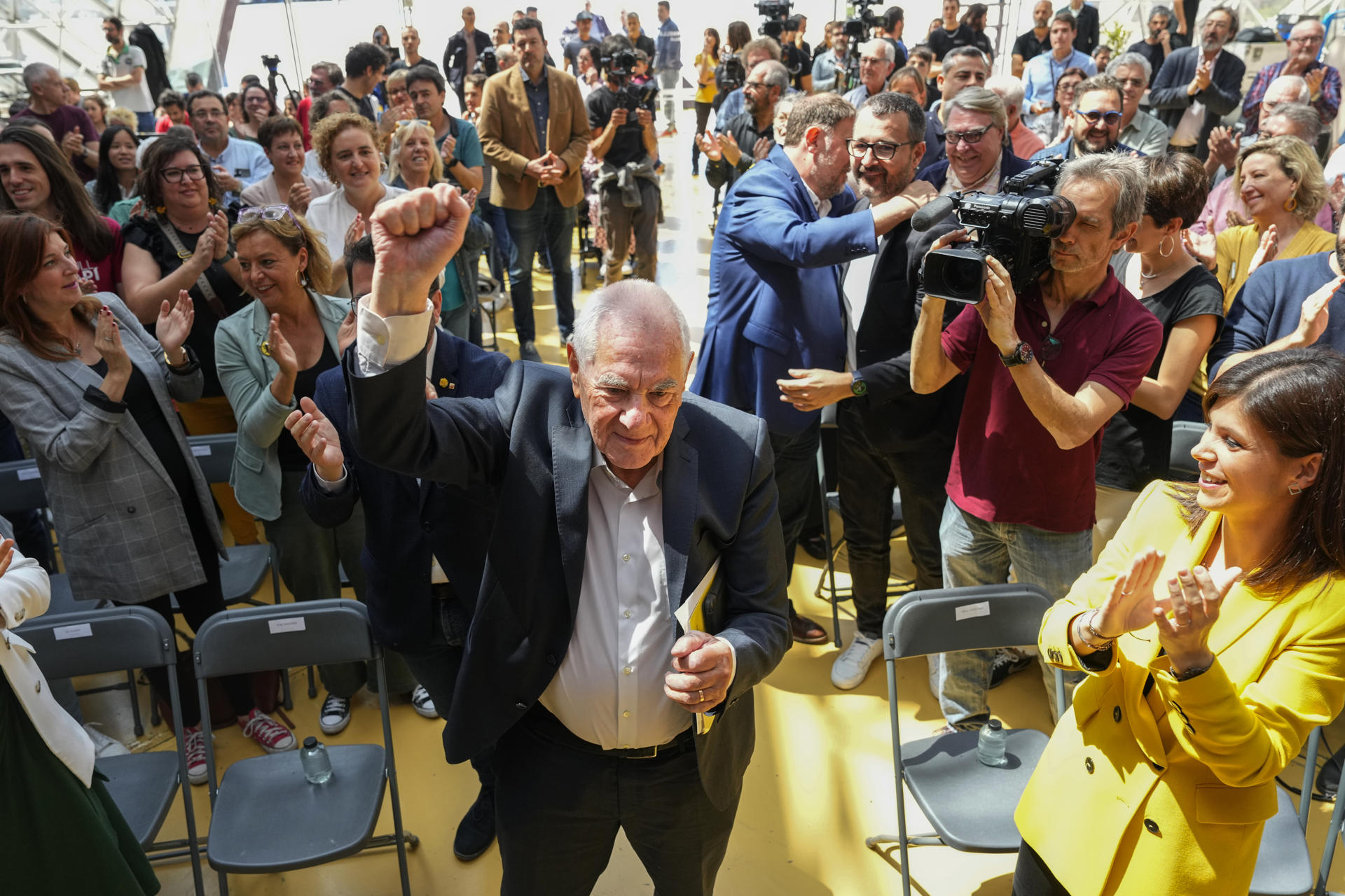 Maragall, en un acte d'ERC a Cornellà de Llobregat (fotografia: Alejandro García).
