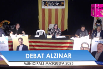 Fotograma de la transmissió del debat (imatge: Ràdio Masquefa).