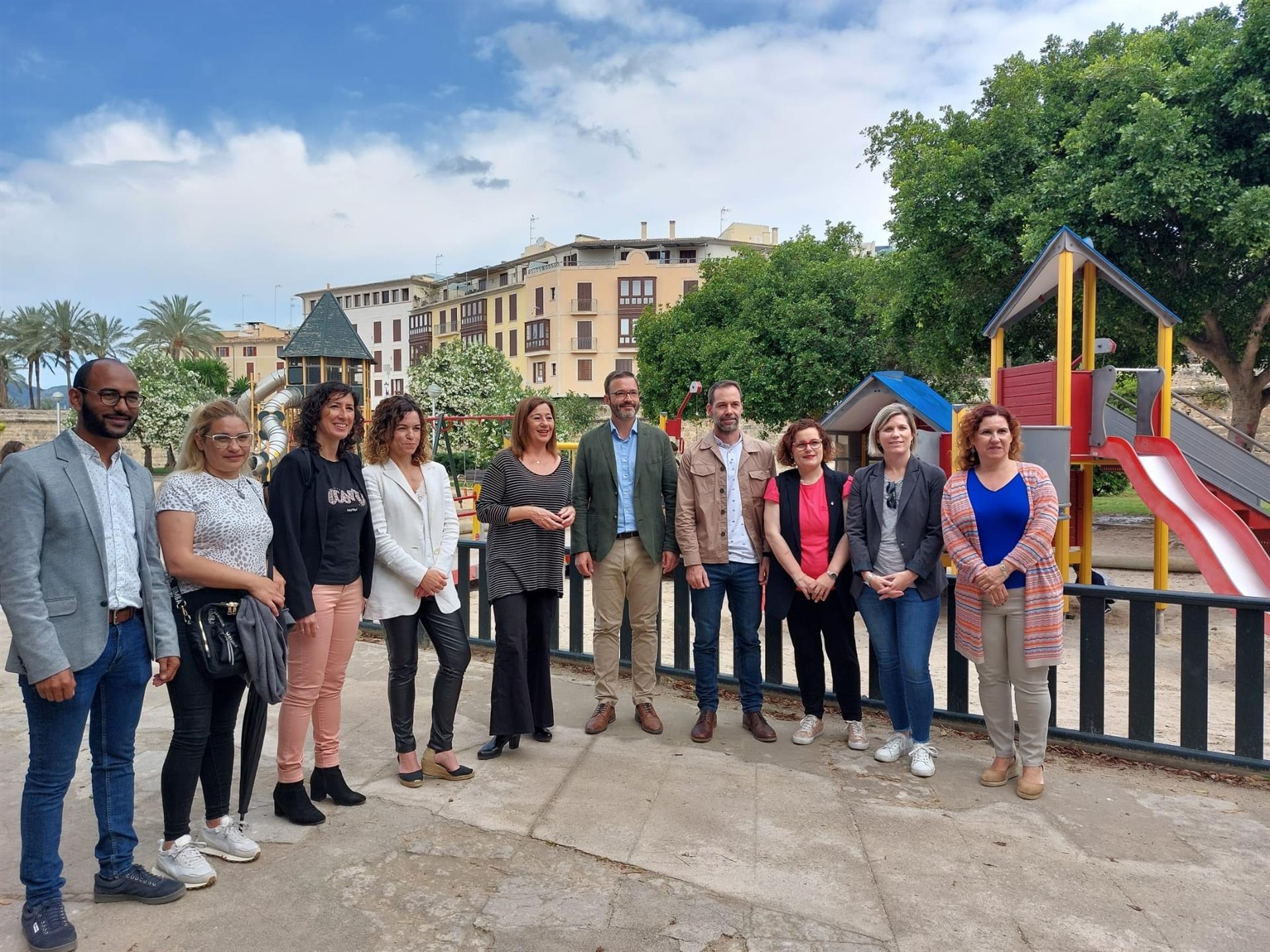 La secretària general del PSIB-PSOE, presidenta del govern de les Illes i candidata a la reelecció, Francina Armengol, en una conferència de premsa (fotografia: Europa Press).