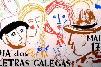 Cartell del primer Dia de les Lletres Gallegues, el 1963 (fotografia: Real Academia Galega).