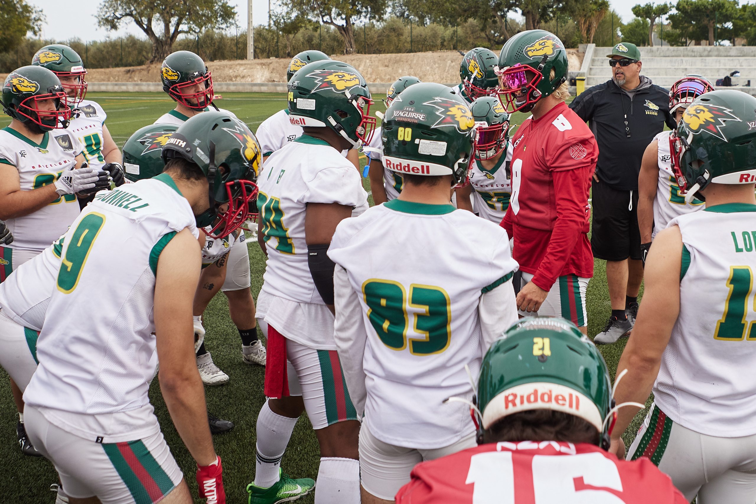 L'equip durant un entrenament aquesta setmana (Fotografia: Barcelona Dragons)