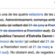 Estrella Damm es disculpa per haver manipulat la Viquipèdia per fer publicitat