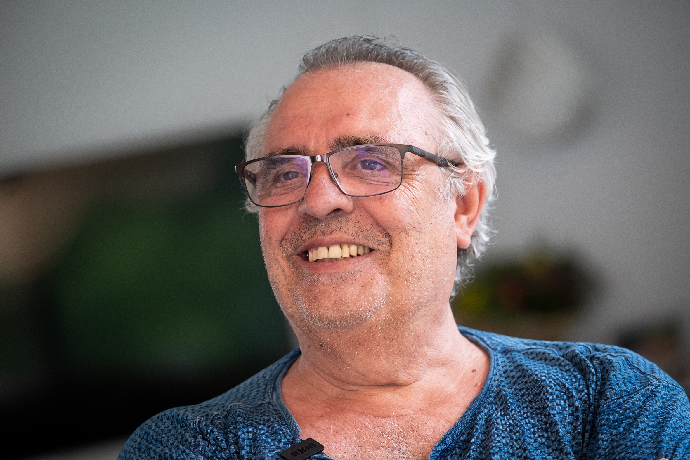 Joan Lluís Bozzo, dimecres a casa seva, a l'Ametlla del Vallès (Foto: Adiva Koenigsberg)