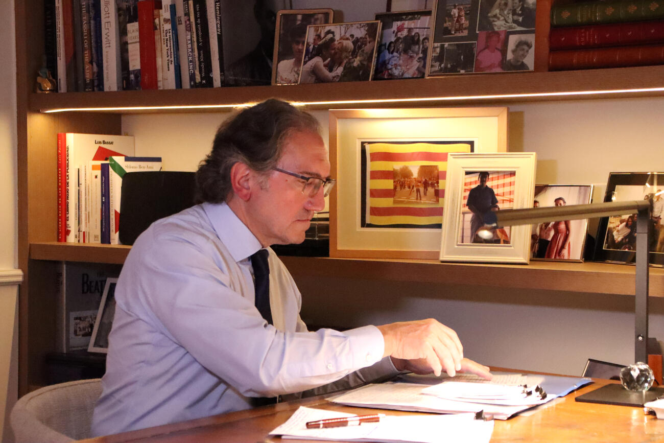 L'ex-conseller Giró a casa seva (fotografia: ACN).