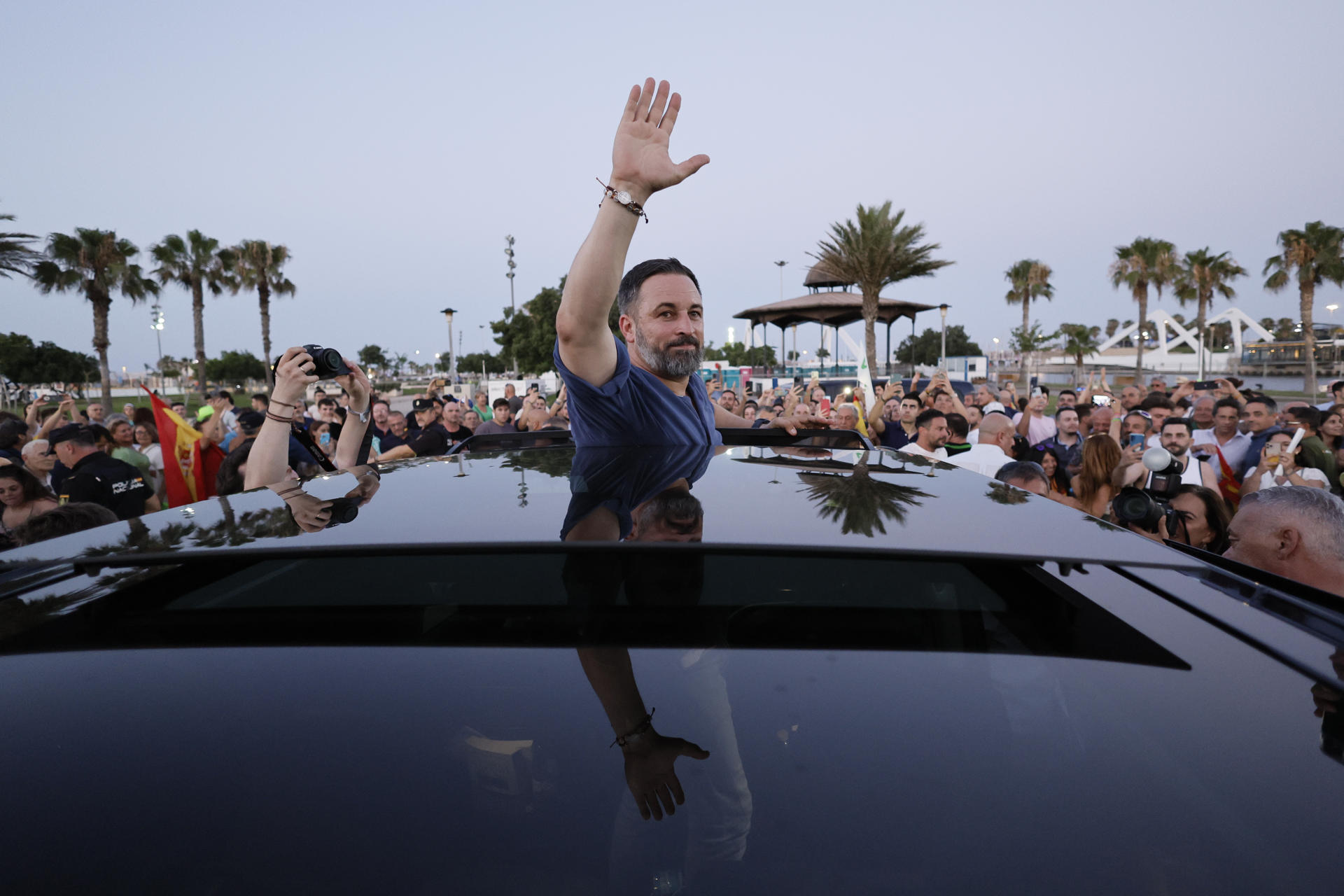 The Vox leader, Santiago Abascal. Photo by Biel Aliño.