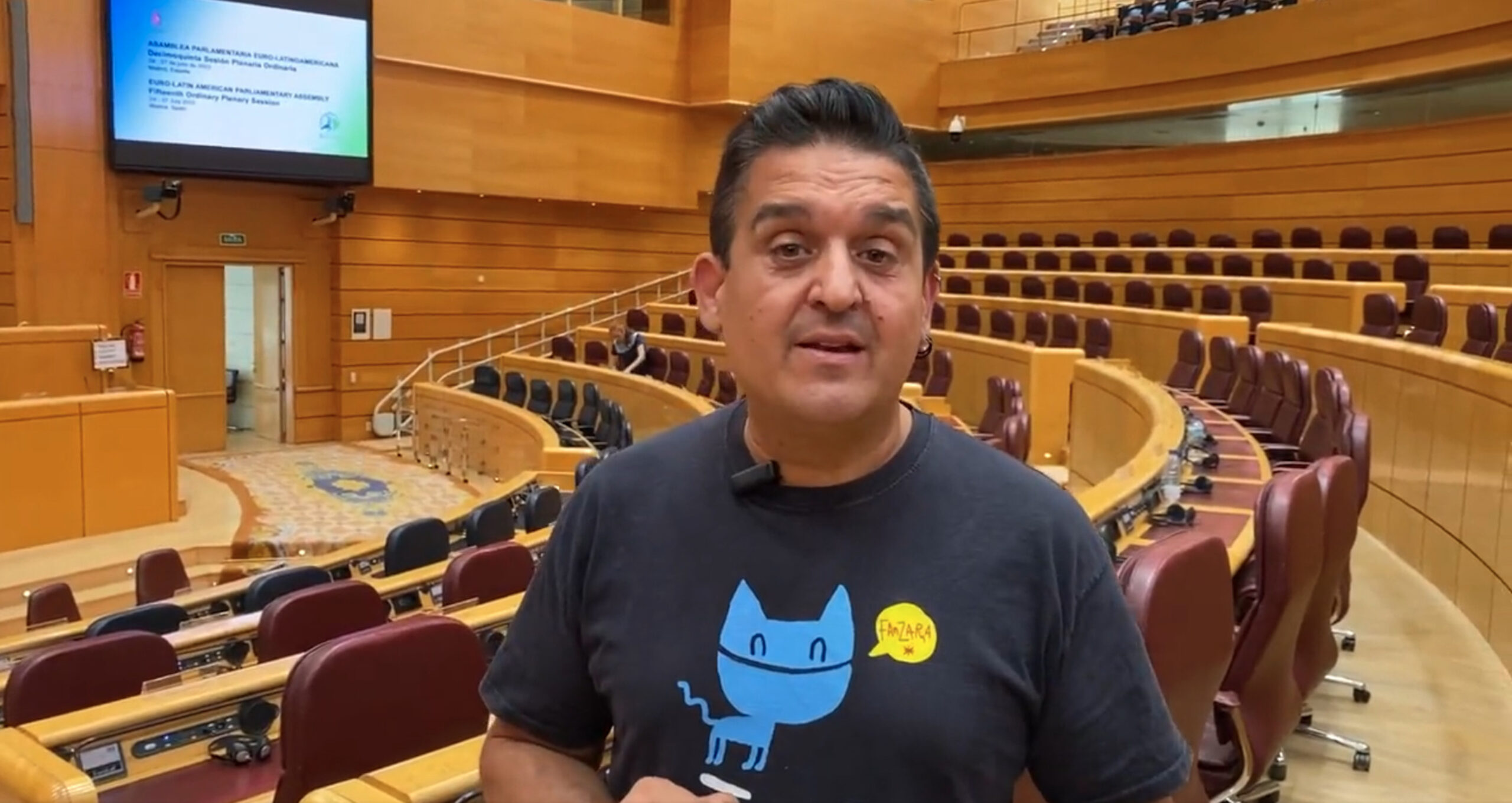 Carles Mulet en un moment del vídeo