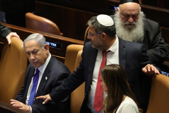 Ben-Gvir, a la dreta de Netanyahu